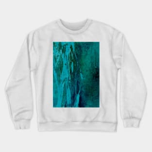 Turquoise abstract Crewneck Sweatshirt